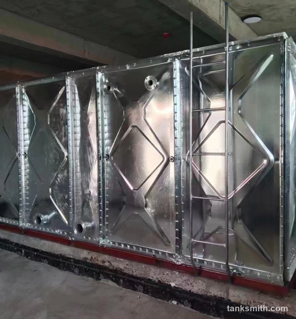Hot-dip galvanized steel panel water tank: Philippines